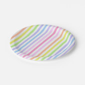 Marie Antoinette Süßwaren Streifen Pastellfarben F Pappteller (Schrägansicht)