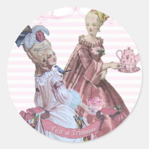 Marie Antoinette Tee in Trianon Siegel Runder Aufkleber