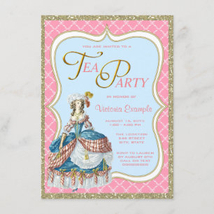 Marie Antoinette Teeparty Einladung