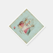 Marie Antoinette Three Ladys in Wart Serviette (Ecke)