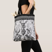 Marie Antoinette Toile de Jouy black tote bag Tasche (Von Nahem)