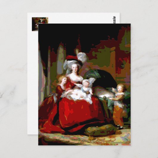 Marie Antoinette und ihre Kinder ~ Postkarte (Vorne/Hinten)