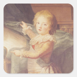 Marie-Antoinette und ihre Kinder Quadratischer Aufkleber