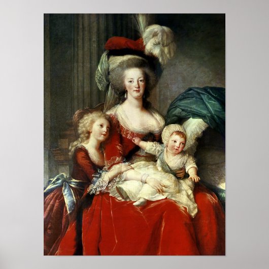 Marie-Antoinette und ihre vier Kinder, 1787 Poster (Vorne)