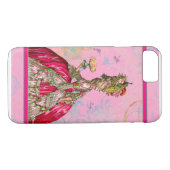 Marie Antoinette und Peacock Case-Mate iPhone Hülle (Rückseite (Horizontal))