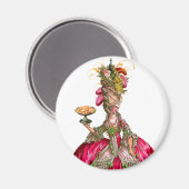 Marie Antoinette und Peacock Magnet (Vorderseite/Rückseite)
