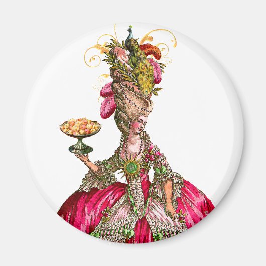 Marie Antoinette und Peacock Magnet (Vorne)