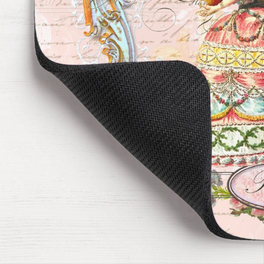 Marie Antoinette und Pink Paris Mousepad (Ecke)