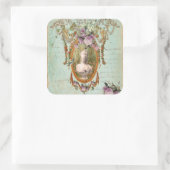 Marie Antoinette Versailles Ancient Gardens Quadratischer Aufkleber (Tasche)