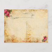 Marie Antoinette Versailles Ball Postkarten (Rückseite)