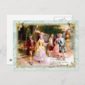 Marie Antoinette Versailles Garden Postcard Postkarte (Vorne/Hinten)