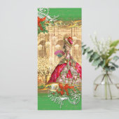 Marie Antoinette Versailles Party Einladung (Stehend Vorderseite)