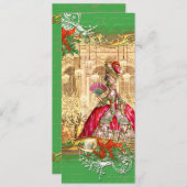 Marie Antoinette Versailles Party Einladung (Vorne/Hinten)