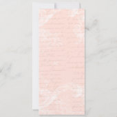 Marie Antoinette Versailles Party Rosa Einladungen (Rückseite)