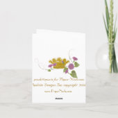 Marie Antoinette Versailles Rose Gardens 1700's Karte (Rückseite)