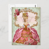 Marie Antoinette Verseilles Queen Postcard Postkarte (Vorne/Hinten)