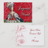 Marie Antoinette Visitenkarte (Vorne/Hinten)