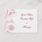 Marie Antoinette Visitenkarte (Rückseite)