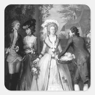 Marie-Antoinette von Habsburger-Lothringen Quadratischer Aufkleber