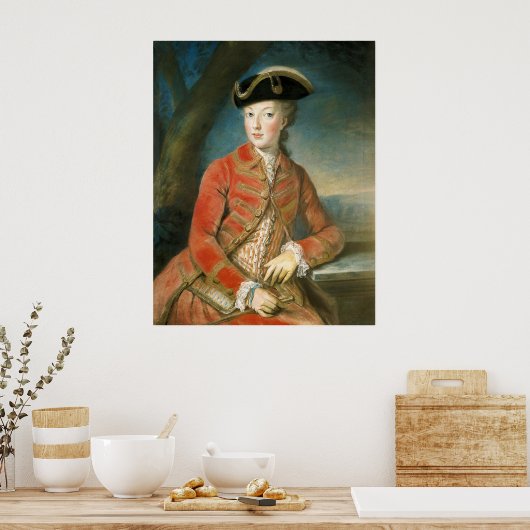 Marie Antoinette von Krantzinger in der Jagdstätte Poster (Küche)