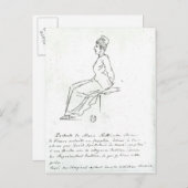 Marie-Antoinette Weg zur Hinrichtung Postkarte (Vorne/Hinten)