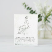 Marie-Antoinette Weg zur Hinrichtung Postkarte (Stehend Vorderseite)