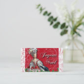 Marie Antoinette WeihnachtenToile Visitenkarten Visitenkarte (Stehend Vorderseite)