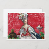 Marie Antoinette Weihnachtsnachte Einladung (Vorne/Hinten)