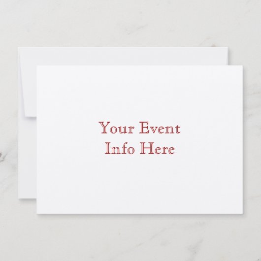 Marie Antoinette Weihnachtsnachte Einladung (Rückseite)