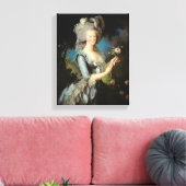 Marie Antoinette with a Rose, 1783 Leinwanddruck (Insitu (Wohnzimmer))