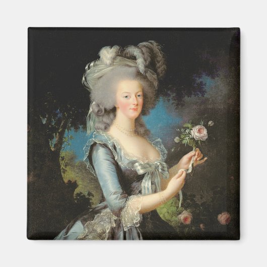 Marie Antoinette with a Rose, 1783 Magnet (Vorne)