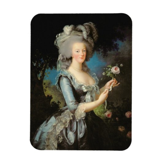 Marie Antoinette with a Rose, 1783 Magnet (Vertikal)