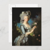 Marie Antoinette with a Rose, 1783 Postkarte (Vorne/Hinten)