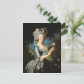 Marie Antoinette with a Rose, 1783 Postkarte (Stehend Vorderseite)