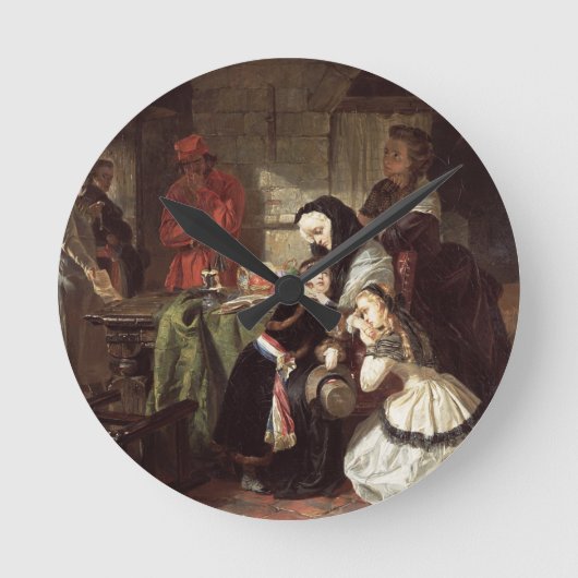 Marie-Antoinette's (1753-93) Final Adieu to the Da Runde Wanduhr (Vorderseite)