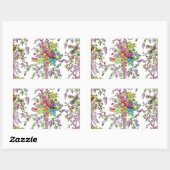 Marie Antoinette's Boudoir Rechteckiger Aufkleber (Blatt)