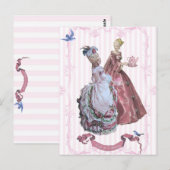 Marie AntoinetteTea in Trianon Postkarte (Vorne/Hinten)