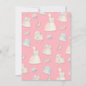 Marie Antoniette Let them eat cake Baby Shower Einladung (Rückseite)