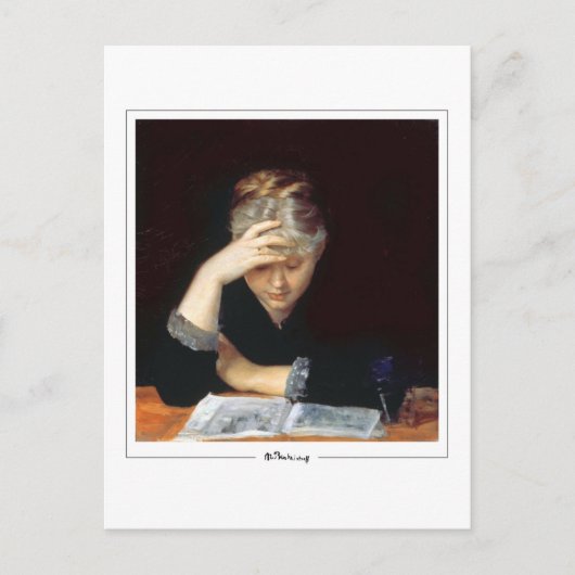 Marie Bashkirtseff #22 - Fine Art Postcard Postkarte (Vorderseite)