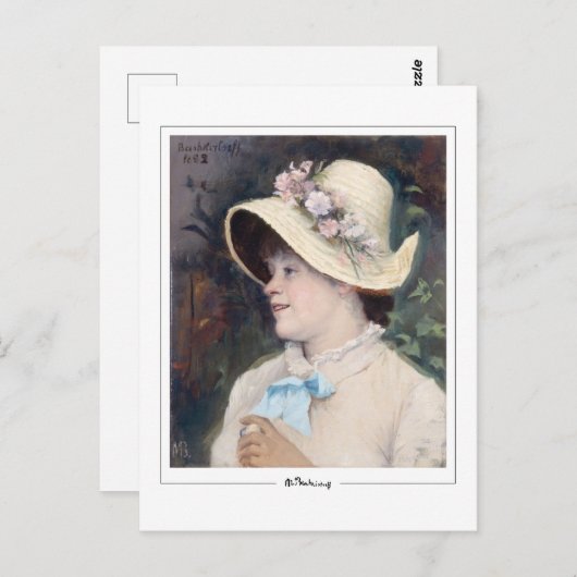 Marie Bashkirtseff #6 - Fine Art Postcard Postkarte (Vorne/Hinten)