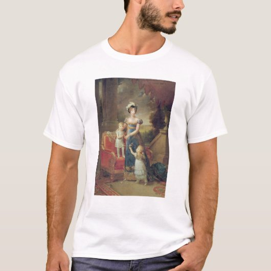 Marie-Caroline de Bourbon mit ihren Kindern T-Shirt (Vorderseite)
