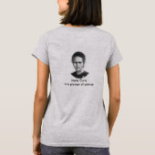 Marie Curie-Frauen-Shirt T-Shirt (Rückseite)
