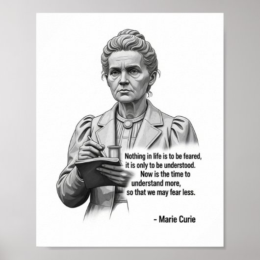 Marie Curie Inspirational Science Poster – Pioneer (Vorne)