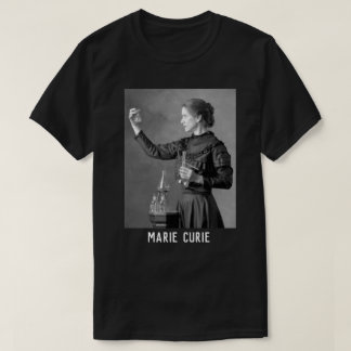 marie curie ist physikerin schwarzes elegantes tsh T-Shirt