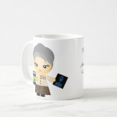 Marie Curie Kaffeetasse (Vorderseite Links)