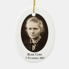 Marie Curie Keramikornament