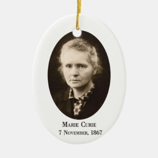Marie Curie Keramikornament