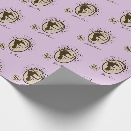 Marie Curie - Lavendel Geschenkpapier (Ecke)