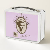 Marie Curie - Lavendel Metall Brotdose (Rückseite)