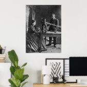 Marie Curie mit Ehemann Poster (Heimbüro)